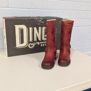 Dingo Blacklist Leather Boot with Star Detail